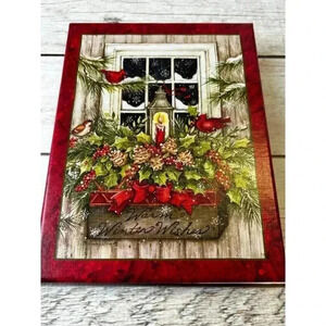 Susan Winget Window Box and snow cards‎ with envelopes set christmas cards set